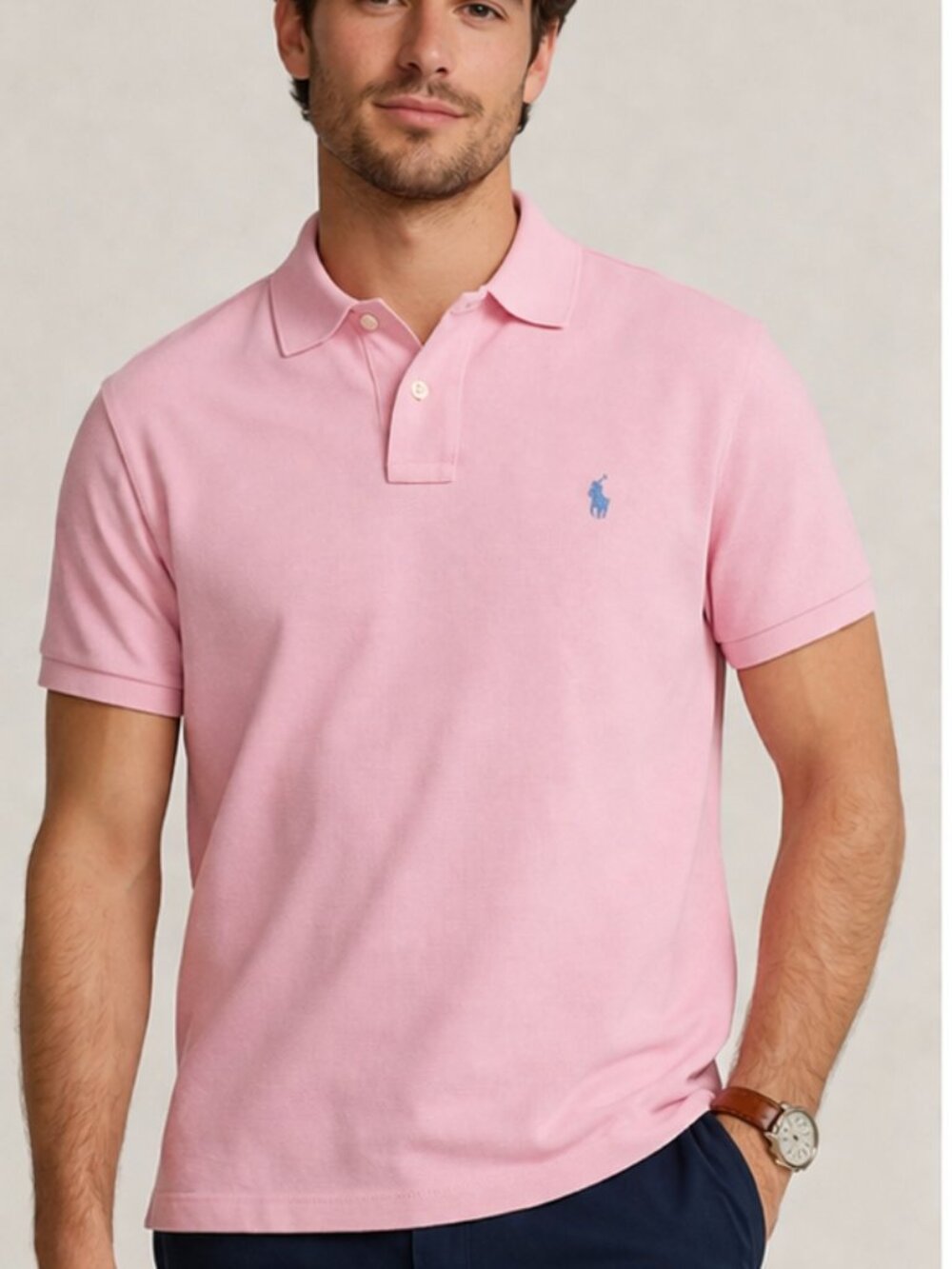 Polo Ralph Lauren Pink Short Sleeve Size L